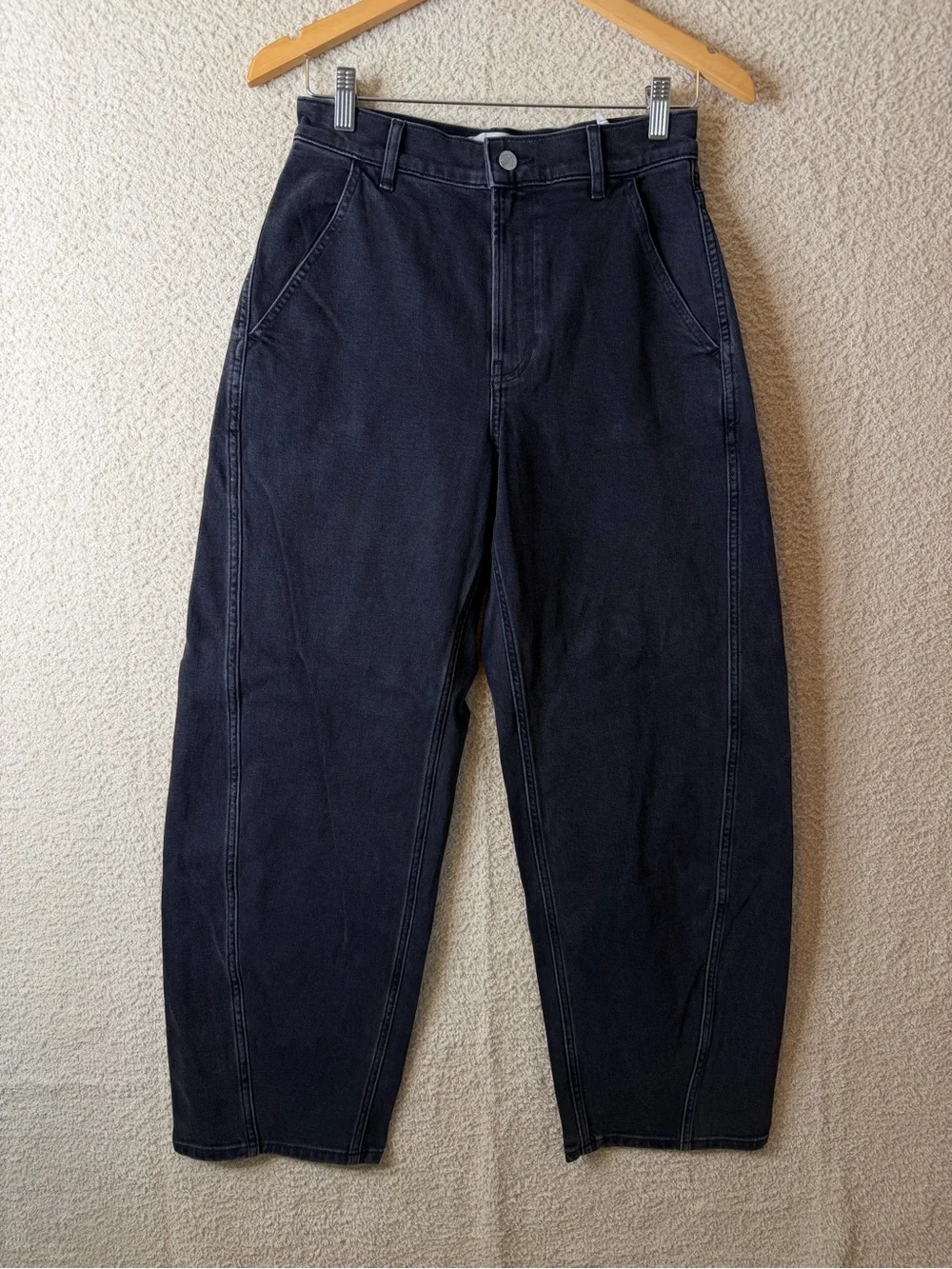 Everlane The Way-High Twist Curve Jean Washed Black Size 27NWOT